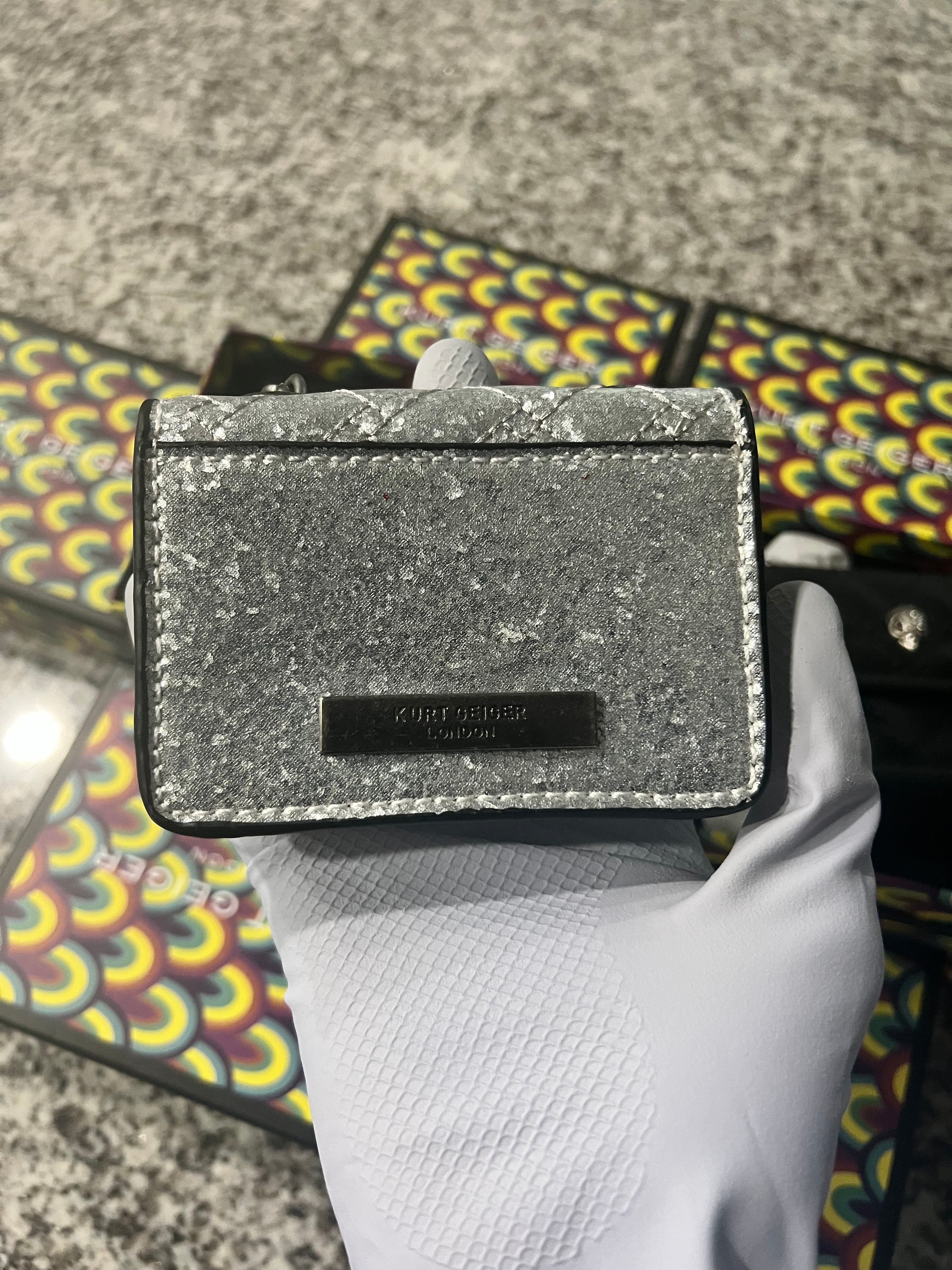 Kurt geiger purse silver