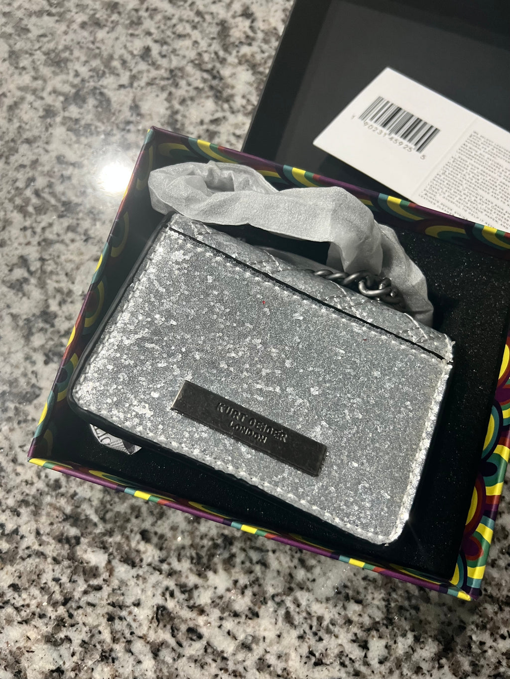 Kurt geiger purse silver