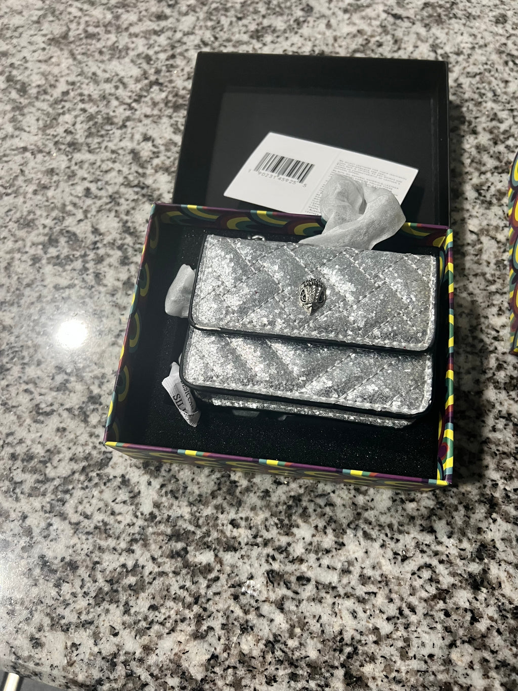 Kurt geiger purse silver