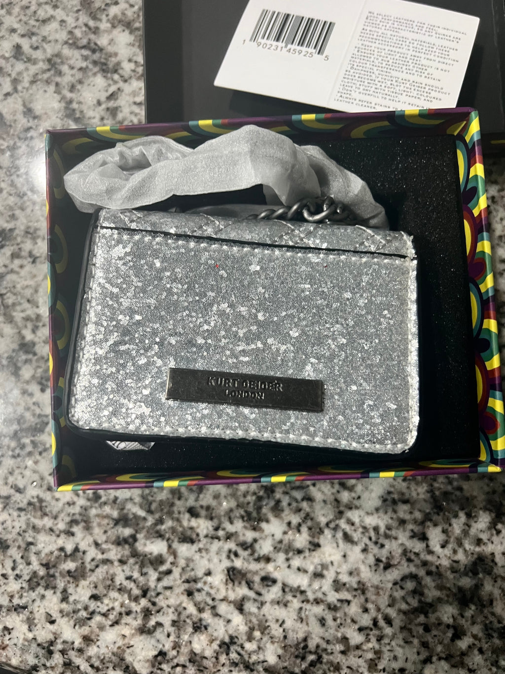 Kurt geiger purse silver