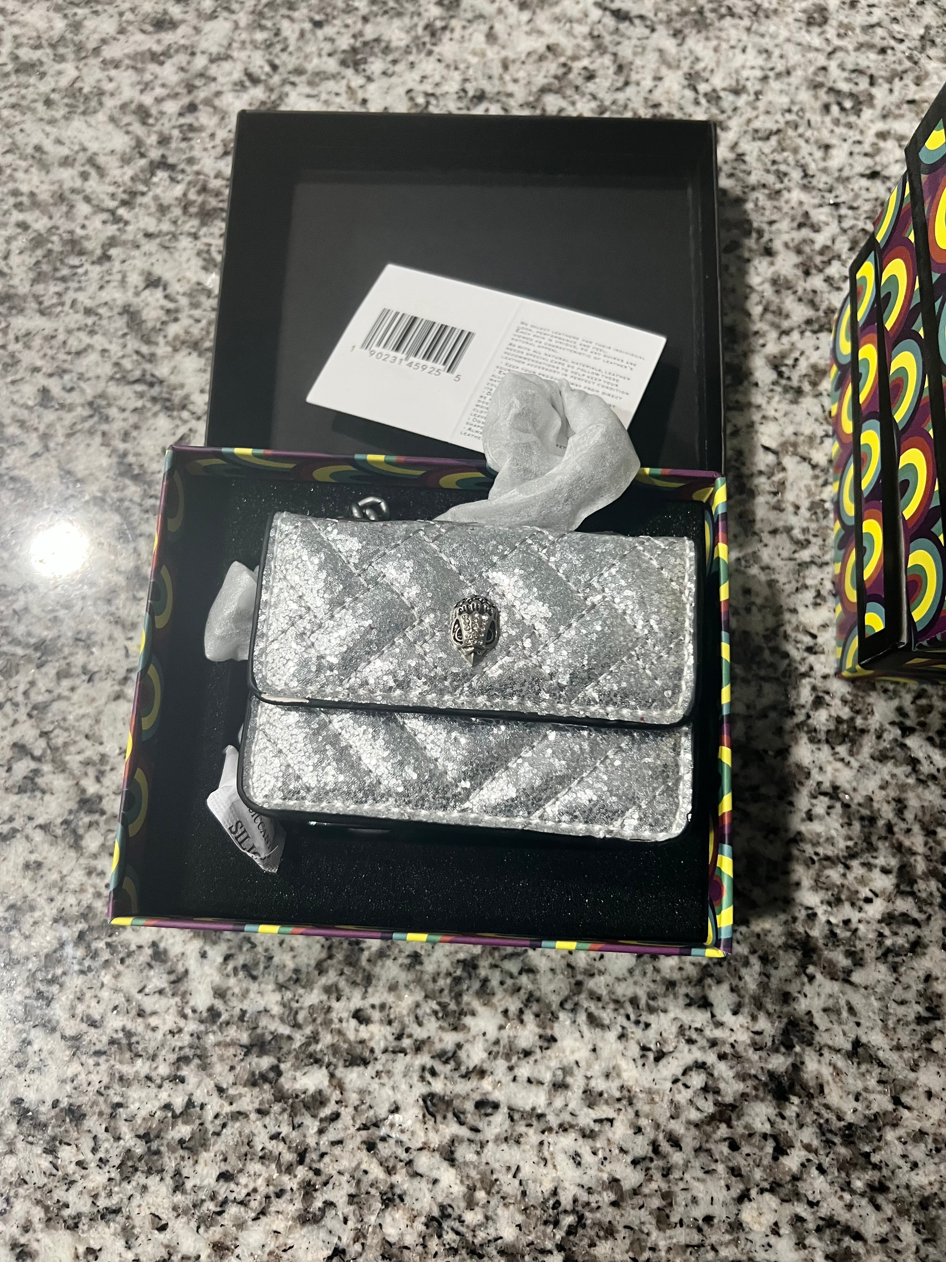 Kurt geiger purse silver
